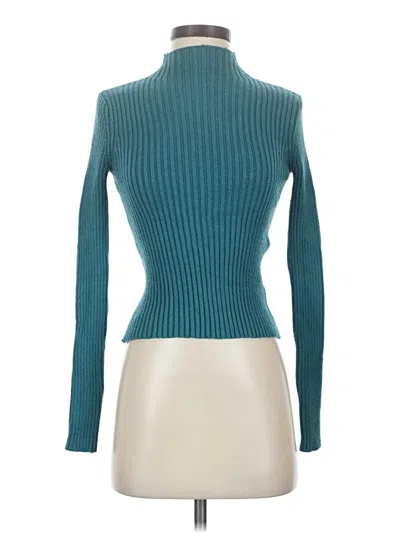 Industry Long Sleeve Turtleneck In Teal