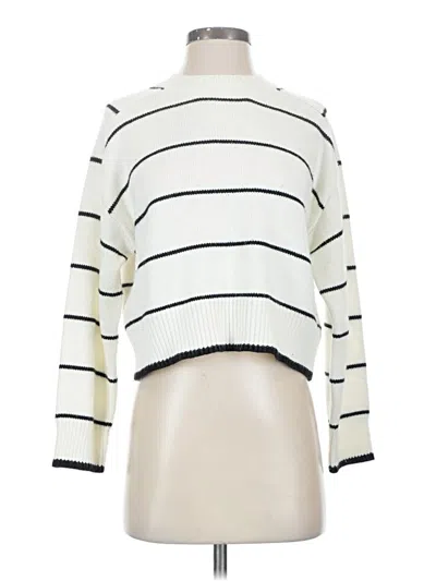 Pre-owned Industry Pullover Sweater In White