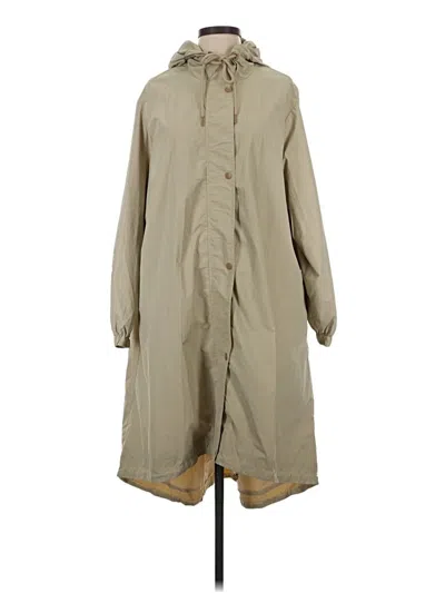 Pre-owned Industry Raincoat In Brown
