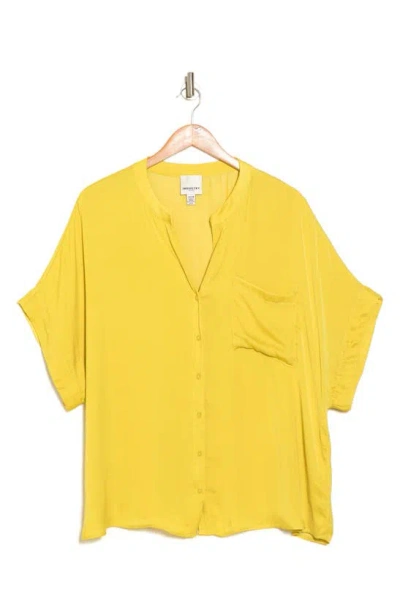 Industry Republic Clothing Airflow Front Button Top In Yellow