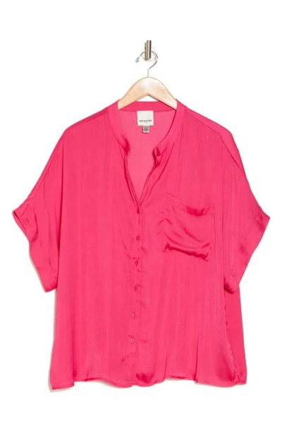 Industry Republic Clothing Airflow Front Button Top In Pink