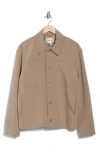 Industry Republic Clothing Boxy Fit Overshirt Jacket In Brown
