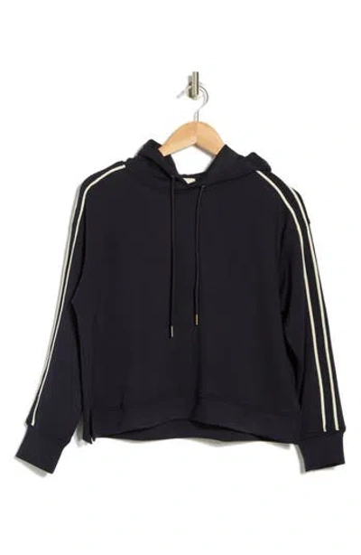 Industry Republic Clothing Braided Trim Hoodie In Deep Navy