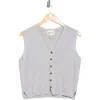 Industry Republic Clothing Button Front Cotton Blend Sweater Vest
