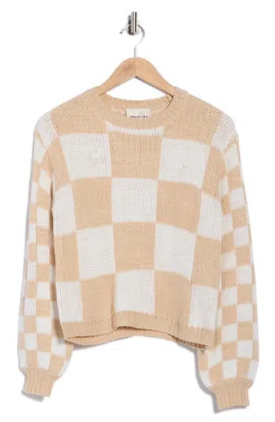 Industry Republic Clothing Check Crewneck Sweater In Multi