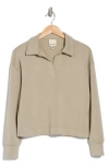 Industry Republic Clothing Collared Scuba Sweater In Sage
