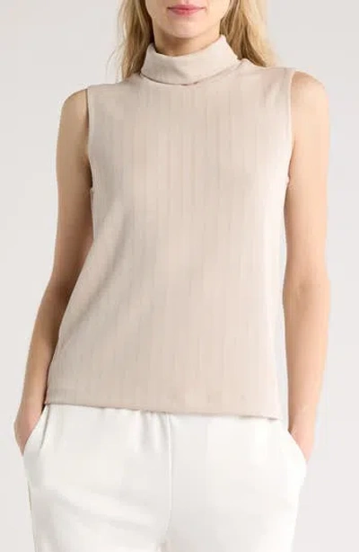 Industry Republic Clothing Drop Needle Scuba Sleeveless Top In Cement