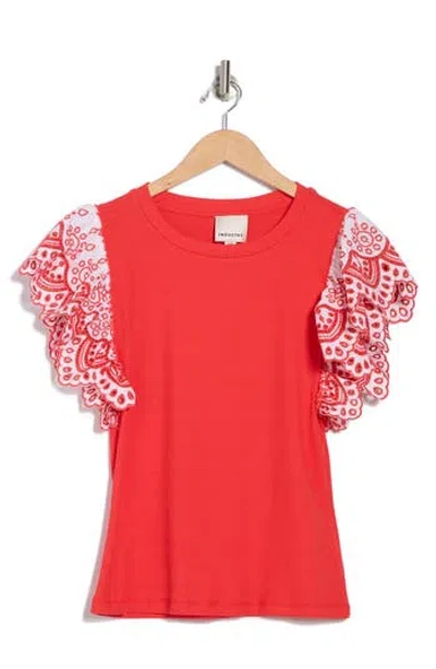 Industry Republic Clothing Eyelet Sleeve T-shirt