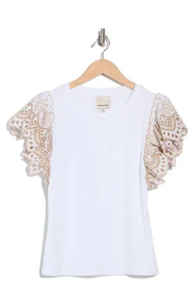 Industry Republic Clothing Eyelet Sleeve T-shirt