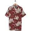 Industry Republic Clothing Floral Camp Shirt In Red