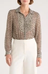 Industry Republic Clothing Frilly Hidden Button-up Top