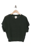 INDUSTRY REPUBLIC CLOTHING INDUSTRY REPUBLIC CLOTHING OPEN STITCH SHORT SLEEVE SWEATER