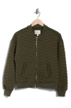 Industry Republic Clothing Quilted Bomber Jacket In Green