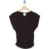 Industry Republic Clothing Ruched Side Ribbed Muscle Tank