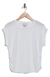 Industry Republic Clothing Side Ruched Top In White