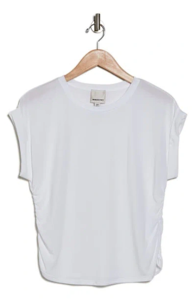 Industry Republic Clothing Side Ruched Top In White