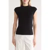 Industry Republic Clothing Sleeveless Waffle Knit Top In Black