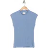 Industry Republic Clothing Sleeveless Waffle Knit Top In Sky Blue