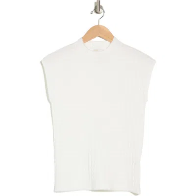 Industry Republic Clothing Sleeveless Waffle Knit Top In White