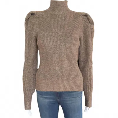 Industry Republic Women's Long Sleeve Heather Cuddle Sweater In Taupe Heather In Brown