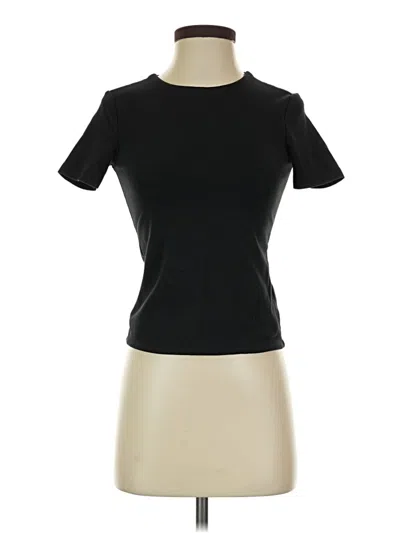 Pre-owned Industry Short Sleeve Turtleneck In Black