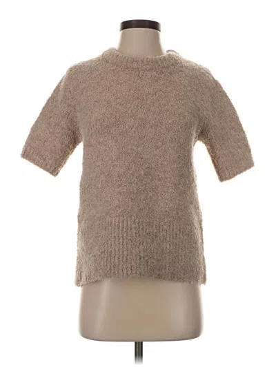 Pre-owned Industry Short Sleeve Turtleneck In Brown