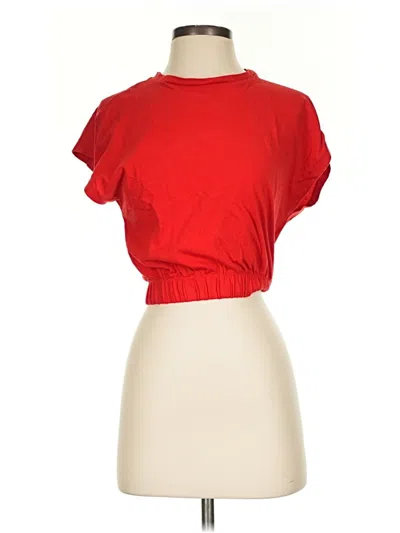 Pre-owned Industry Short Sleeve Turtleneck In Red