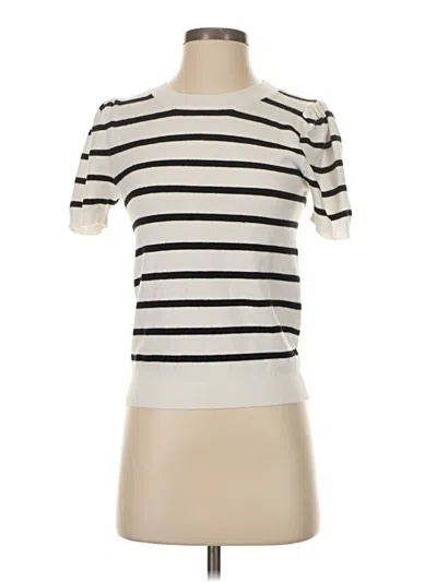 Pre-owned Industry Short Sleeve Turtleneck In White