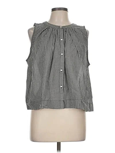 Pre-owned Industry Sleeveless Blouse In Black