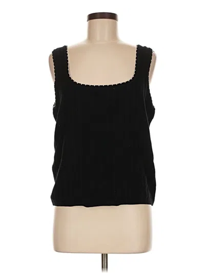 Industry Sleeveless Top Black Square Neckline Tops