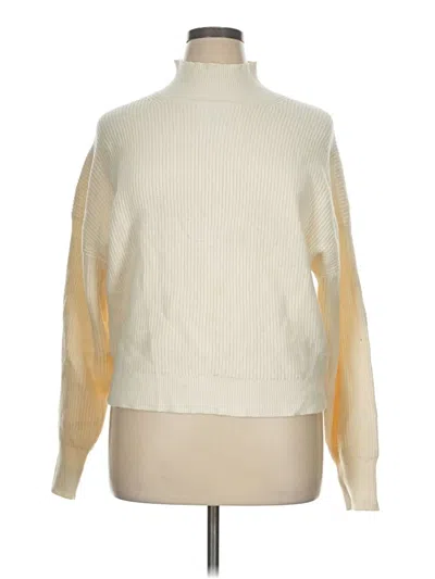 Pre-owned Industry Turtleneck Sweater In White