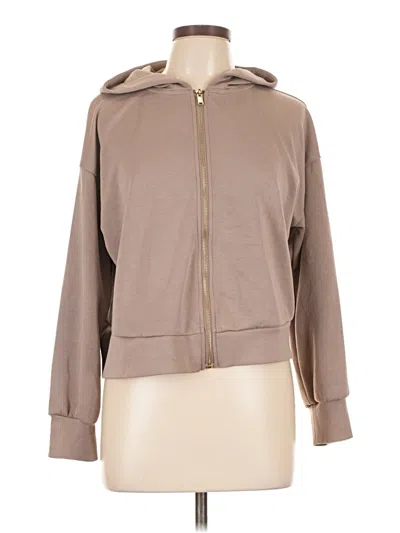 Pre-owned Industry Zip Up Hoodie In Brown