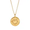Indy Cockroft Women's Gold Small Smiley Necklace In Gold