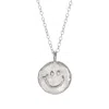Indy Cockroft Women's Silver Small Smiley Necklace In Silver