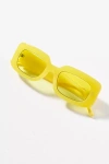 Indy Dolly Rectangle Sunglasses In Yellow