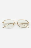 Indy Jimmy Aviator Blue Light Eyeglasses In Gold