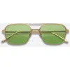 Indy Jimmy Aviator Polarized Sunglasses In Gold