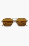 Indy Jimmy Aviator Polarized Sunglasses In Silver