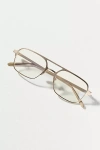 Indy Jimmy Metal Aviator Bluelight Readers In Gold
