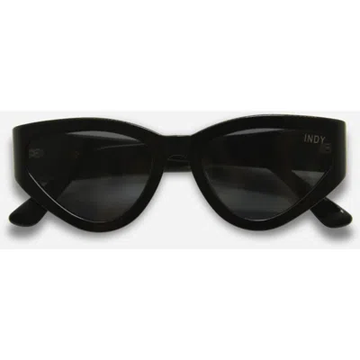 Indy Nolita Cateye Polarized Sunglasses In Black