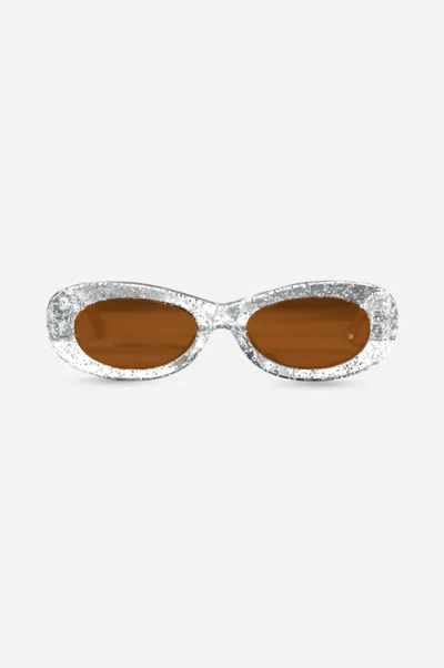 Indy Soho Oval Polarized Sunglasses In Silver