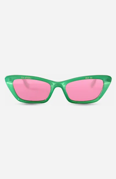 Indy Sunglasses Blasã¨ Frame Lime Sunglasses In Green