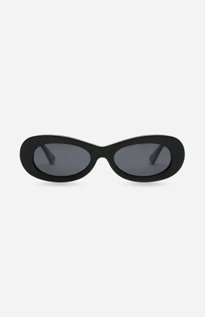 Indy Sunglasses Soho Black Oval Sunglasses