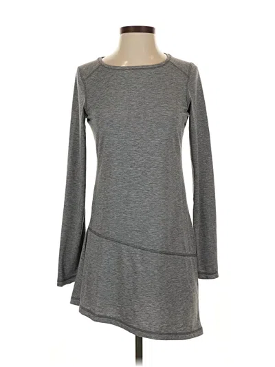 Pre-owned Indygena Long Sleeve Top Gray Boatneck Tops