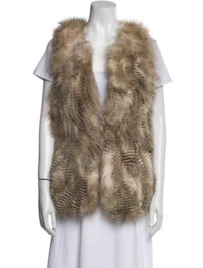 Pre-owned Inès & Maréchal Coyote Fur Jacket In Neutral