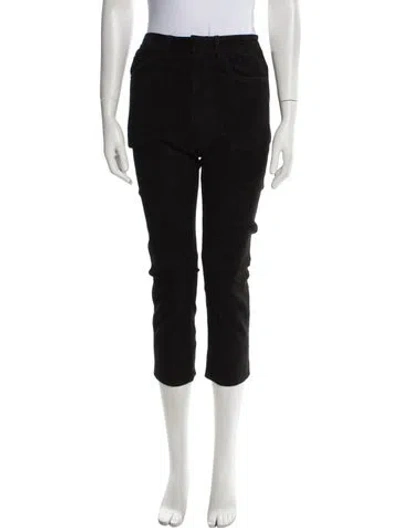 Pre-owned Inès & Maréchal Lambskin Straight Leg Pants W/ Tags In Black