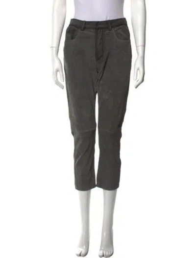 Pre-owned Inès & Maréchal Straight Leg Pants In Gray