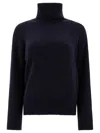 Ines De La Fressange Ribbed Turtleneck Sweater In Blue