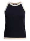 Ines De La Fressange Fitted Cotton-silk Blend Top In Multi