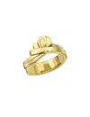 Ines De La Fressange Bague Attachement Plaqué Or Noeud In Gold